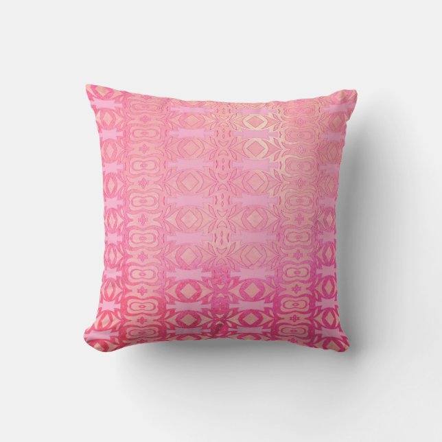 pattern abstract pink kissen (Vorderseite)