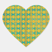 PATTERN abstrakt Herz-Aufkleber (Vorderseite)