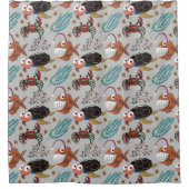 Pattern-Aquatic Ocean Underwater Duschvorhang (Vorderseite)