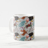 Pattern-Aquatic Ocean Underwater Kaffeetasse (Vorderseite Links)
