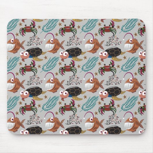 Pattern-Aquatic Ocean Underwater Mousepad (Vorne)