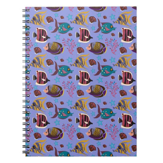 Pattern-Aquatic Ocean Underwater Notizblock (Vorderseite)