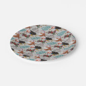 Pattern-Aquatic Ocean Underwater Pappteller (Schrägansicht)