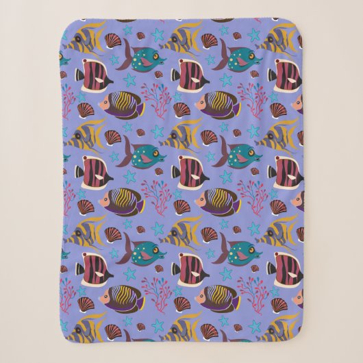 Pattern-Aquatic Ocean Underwater Sherpadecke (Vorderseite)
