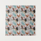 Pattern-Aquatic Ocean Underwater Wandteppich (Vorderseite (Horizontal))