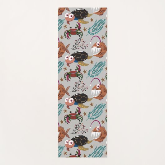 Pattern-Aquatic Ocean Underwater Yogamatte (Vorderseite)