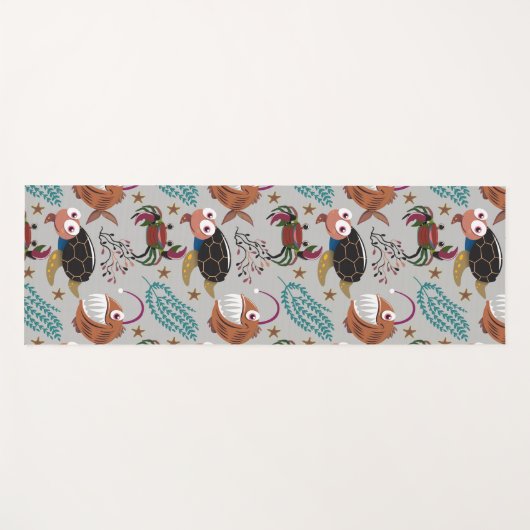 Pattern-Aquatic Ocean Underwater Yogamatte (Vorderseite (Horizontal))