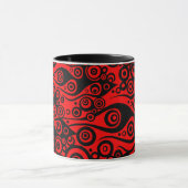 Pattern ARTs - Tattoo Circle Flammen | Feuer rot Tasse (Zentrum)