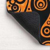 Pattern ARTs - Tattoo Circle Flammen | orangefarbe Mousepad (Ecke)