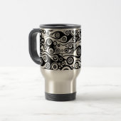 Pattern ARTs - Tattoo Circle Flammen Reisebecher (Vorderseite Links)