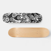 Pattern ARTs - Tattoo Circle Flammen Skateboard (Horizontal)