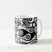 Pattern ARTs - Tattoo Circle Flammen | transparent Kaffeetasse (VorderseiteRechts)