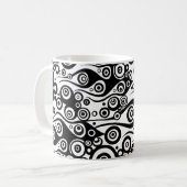 Pattern ARTs - Tattoo Circle Flammen | transparent Kaffeetasse (Vorderseite Links)