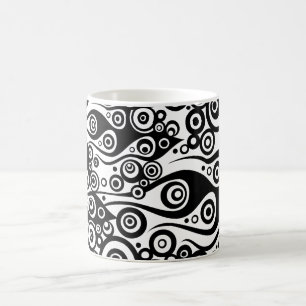 Pattern ARTs - Tattoo Circle Flammen   transparent Kaffeetasse