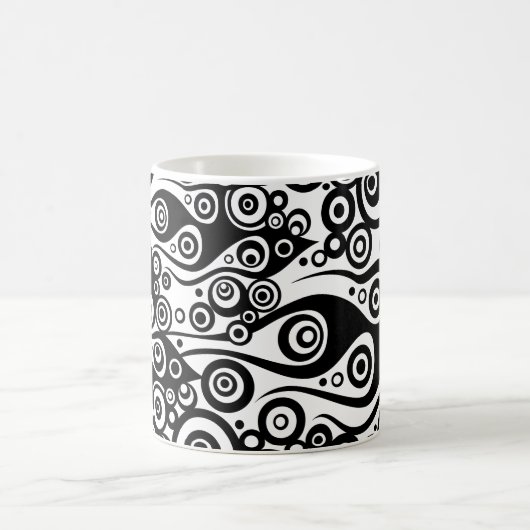 Pattern ARTs - Tattoo Circle Flammen | transparent Kaffeetasse (Mittel)