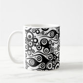 Pattern ARTs - Tattoo Circle Flammen | transparent Kaffeetasse (Links)