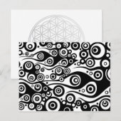 Pattern ARTs - Tattoo Circle Flammen | transparent Postkarte (Vorne/Hinten)