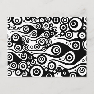 Pattern ARTs - Tattoo Circle Flammen   transparent Postkarte