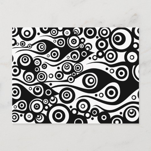 Pattern ARTs - Tattoo Circle Flammen | transparent Postkarte (Vorderseite)