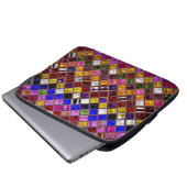 Pattern aus festem Glas #11 Laptopschutzhülle (Vorne Knopf)