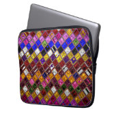 Pattern aus festem Glas #11 Laptopschutzhülle (Vorderseite Links)
