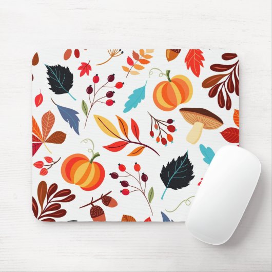 Pattern Autumn Maus Pad Mousepad (Mit Mouse)