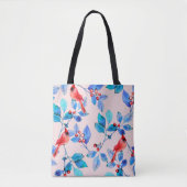 pattern background abstract red kaleidoscope desig tasche (Vorderseite)