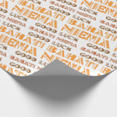 Pattern Bahati Niema, Viel Glück in Swahili Geschenkpapier (Ecke)
