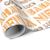 Pattern Bahati Niema, Viel Glück in Swahili Geschenkpapier (Rolleneckpunkt)