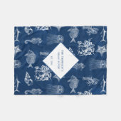 Pattern Beach House Fleecedecke (Vorderseite (Horizontal))