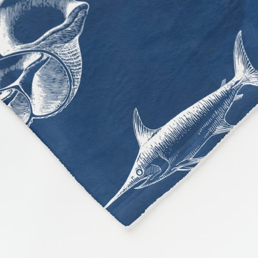 Pattern Beach House Fleecedecke (Ecke)