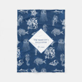 Pattern Beach House Fleecedecke (Vorderseite)