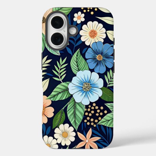 Pattern Beautiful wildflowers Case-Mate iPhone Hülle (Rückseite)
