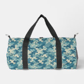 Pattern Blue Camouflage Duffle Bag (Vorderseite)
