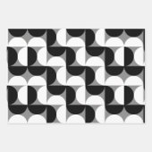 Pattern Bowls Schwarz-weiß Geschenkpapier Set (Vorderseite 2)