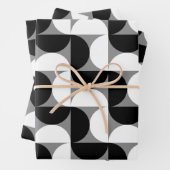 Pattern Bowls Schwarz-weiß Geschenkpapier Set (Beispiel)