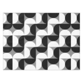 Pattern Bowls Schwarz-weiß Tischdecke (Vorderseite (Horizontal))