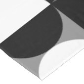 Pattern Bowls Schwarz-weiß Tischdecke (Schrägansicht)