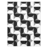 Pattern Bowls Schwarz-weiß Tischdecke (Vorderseite)