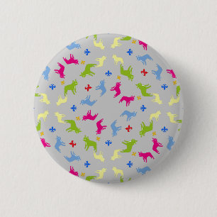 Pattern Bulldogs Button