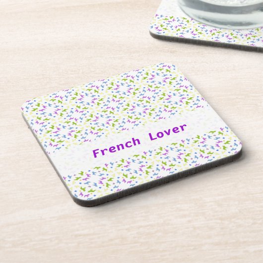 Pattern Bulldogs Getränkeuntersetzer (Linke Seite)