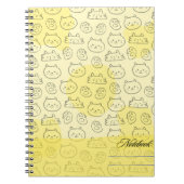 Pattern Cat Notebook Notizblock (Vorderseite)