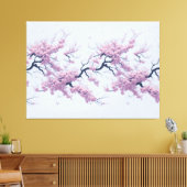 Pattern Cherry Blossoms Leinwanddruck (Insitu (Wohnzimmer))
