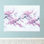 Pattern Cherry Blossoms Leinwanddruck (Insitu (Holzboden))