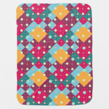 Pattern christmas patchwork yellow purple magenta