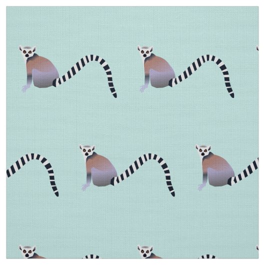 PATTERN-DESIGN VON LEMURS MIT RING-TAED STOFF (Muster)