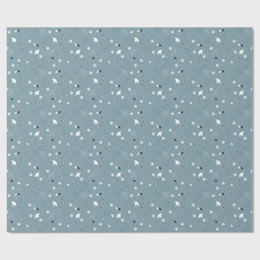 PATTERN DISPLAYING CUTE POLAR GESCHENKPAPIER (Flach)