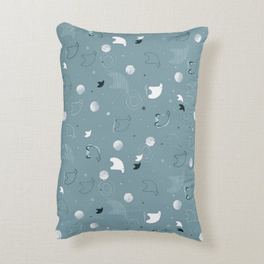 PATTERN DISPLAYING CUTE POLAR ZIERKISSEN (Rückseite(Vertikal))