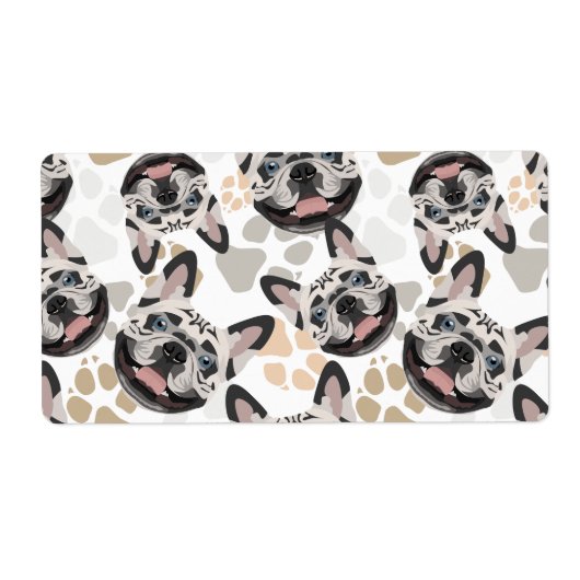 Pattern Dog Paws French Bulldog (Vorne)