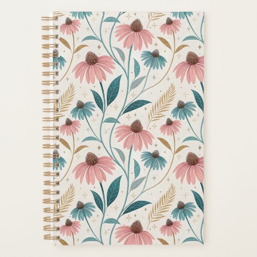 Pattern Echineceas Glitter Planer (Vorderseite)